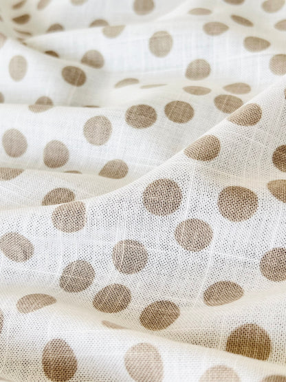 Printed Linen Small Dot