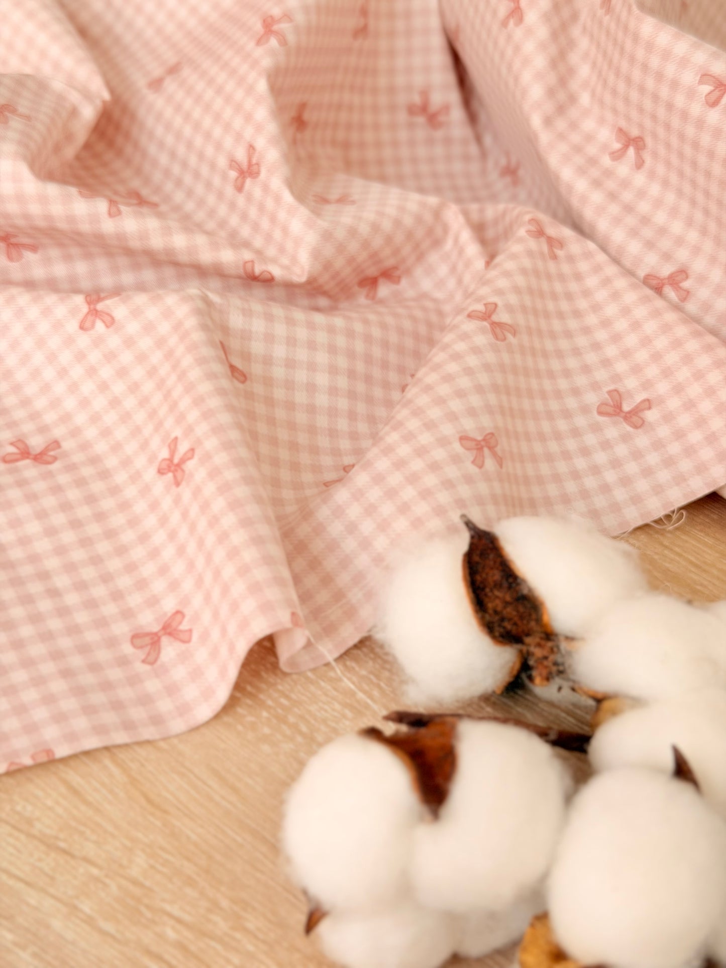 Cotton Twill Bow Vichy