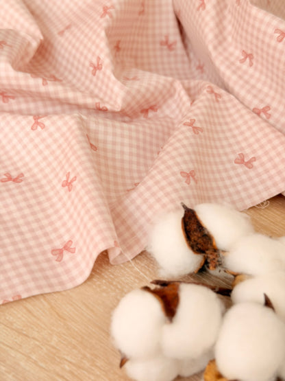 Cotton Twill Bow Vichy