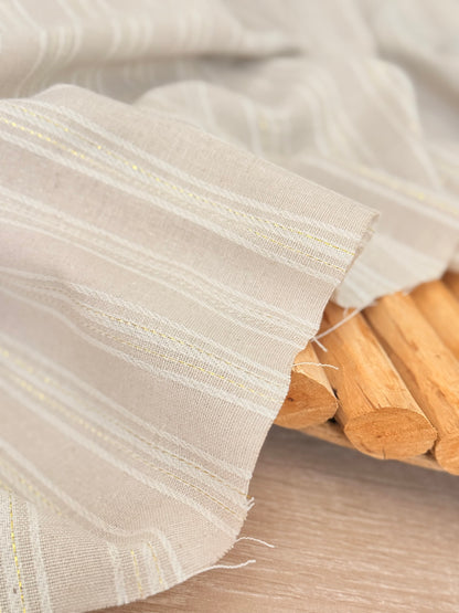 Artisanal Linen Lurex Stripes