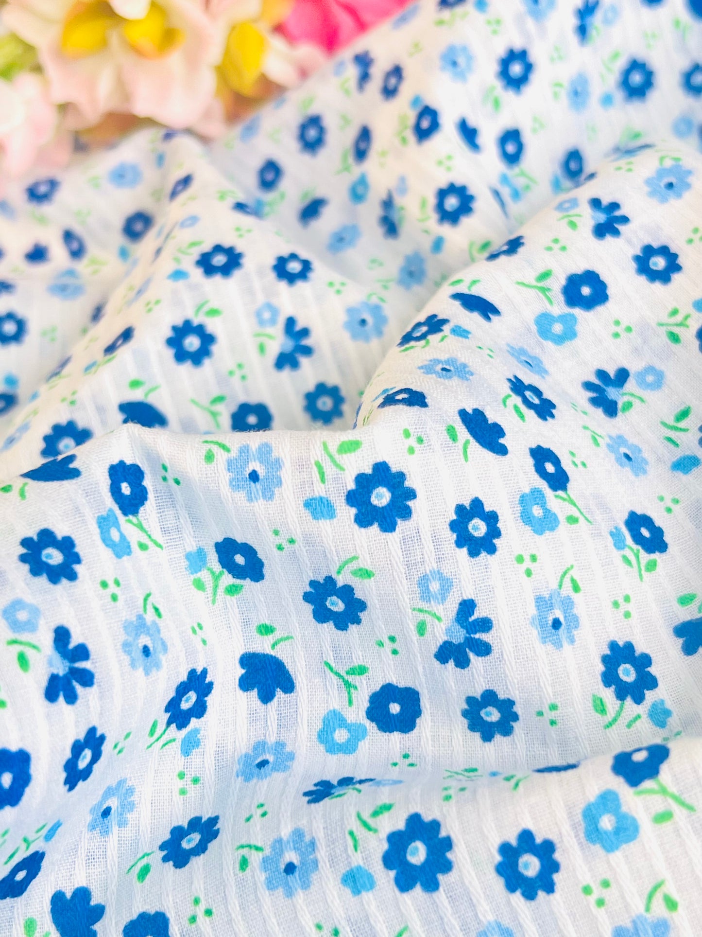 Printed Cotton Spring Daisies