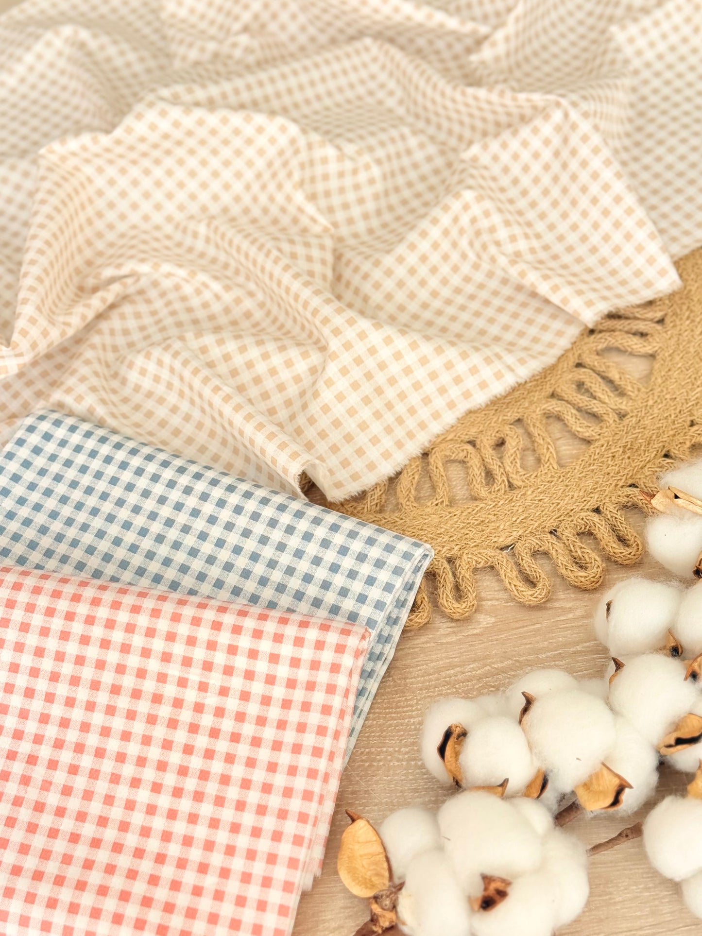 Cotton Twill Pastel Vichy