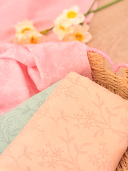 Twill Puff Stretch Blush Garden