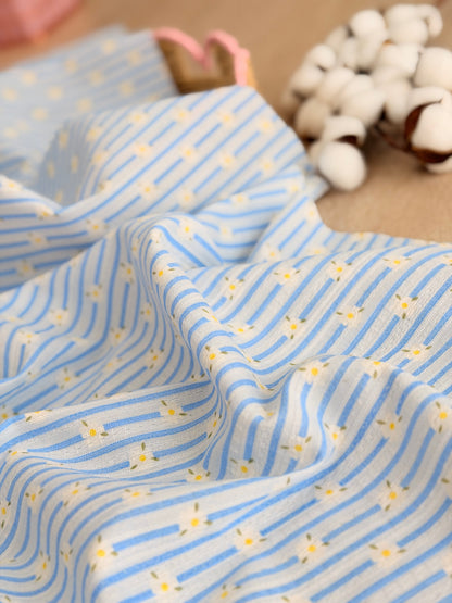 Embroidered Cotton Daisy Lane