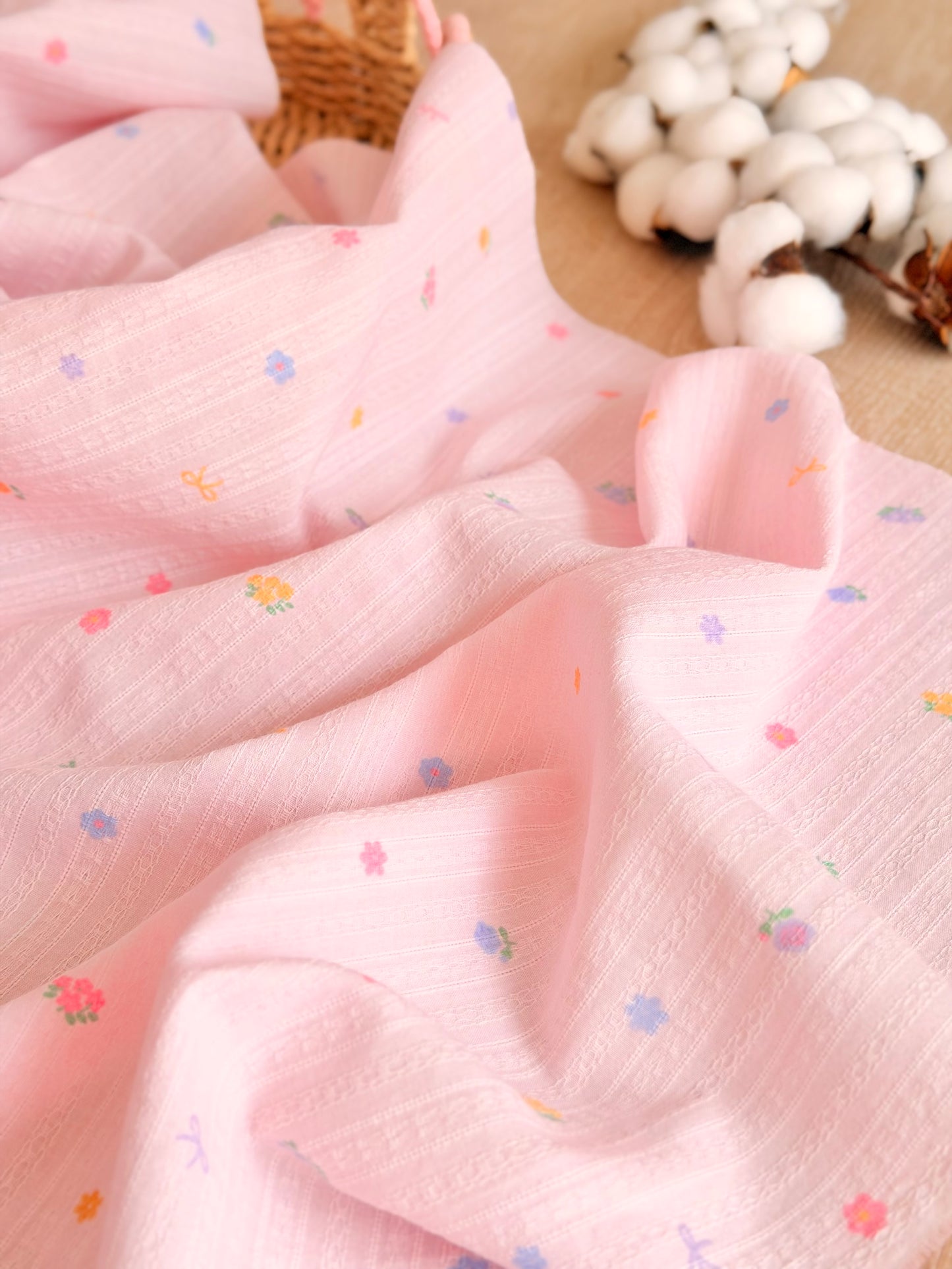 Embroidered Cotton Blossom Kiss