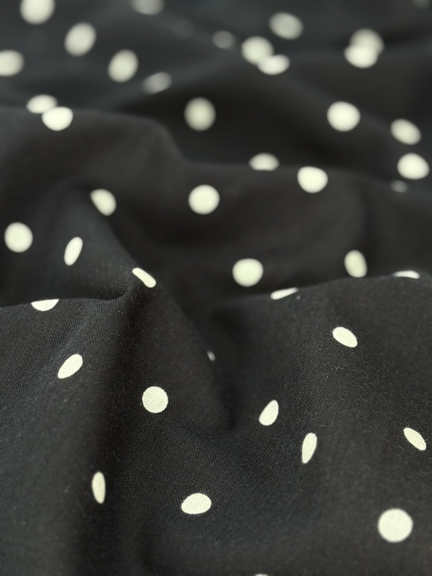 Printed Linen Small Dot