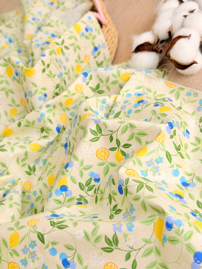 Cotton Twill Citrus Garden