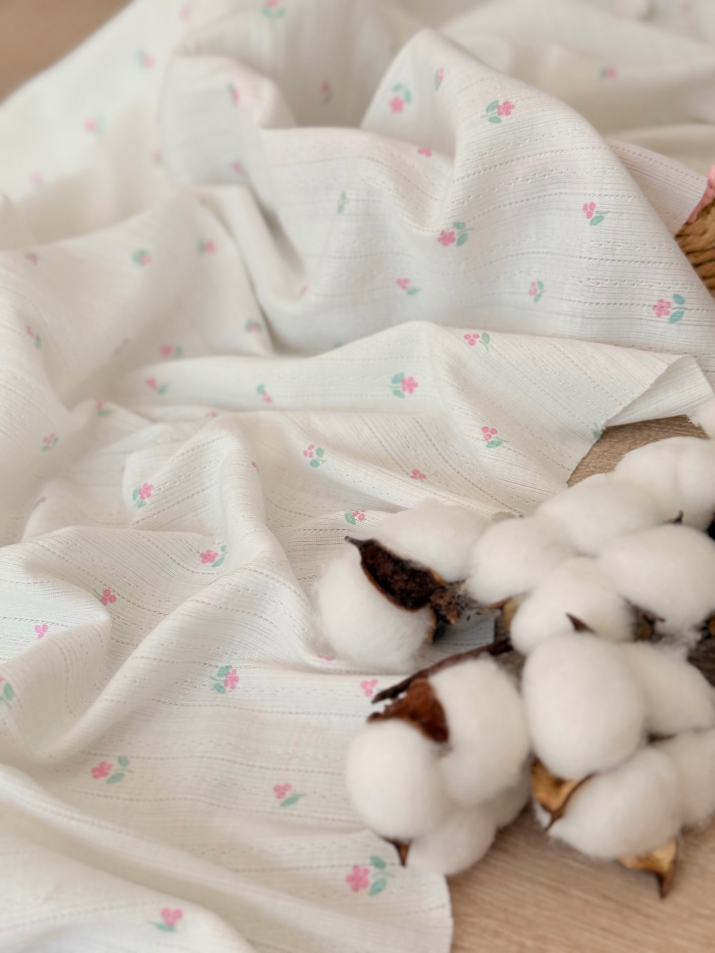 Printed Cotton Jersey Petite Bloom