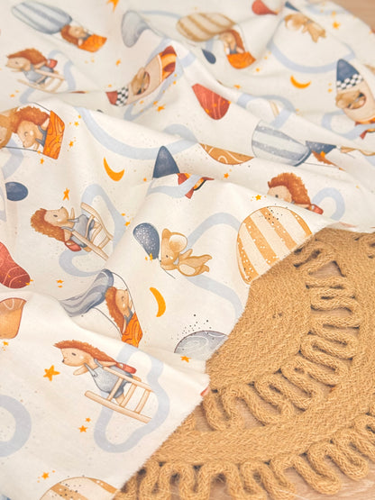 Cotton Twill Space Friends