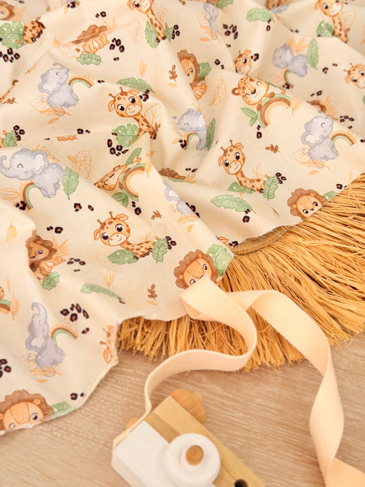 Cotton Twill Safari Friends