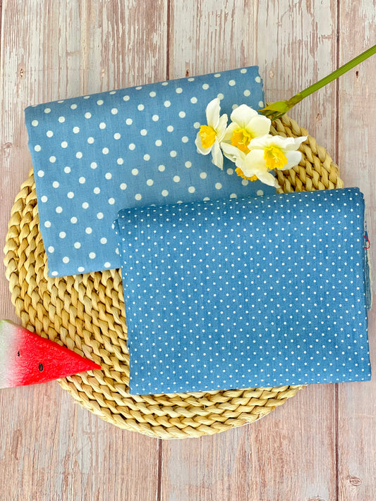 Printed Denim Dots