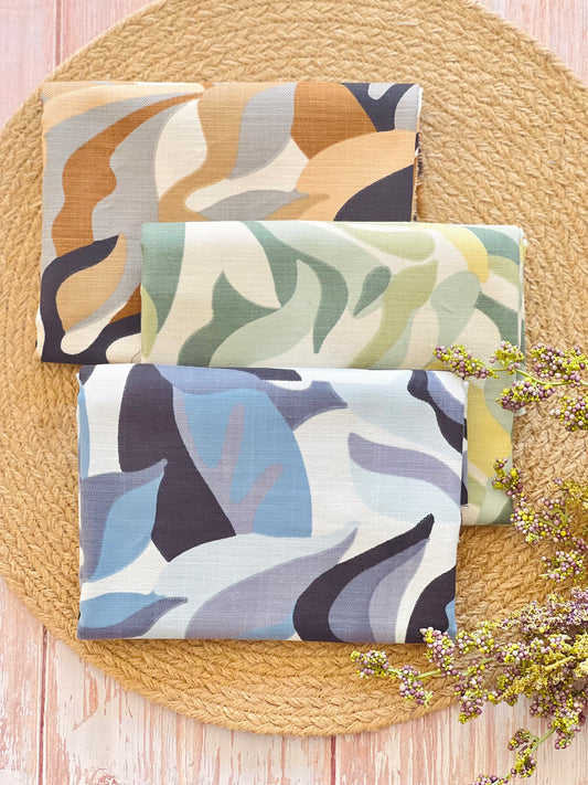 Slub Printed Linen Urban Jungle