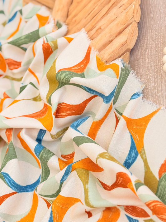 Printed Linen Color Flow