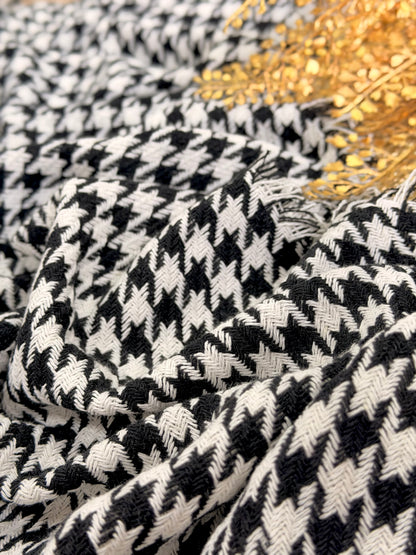 Tweed Houndstooth Noir