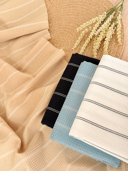 Waffle Fabric Coastal Texture