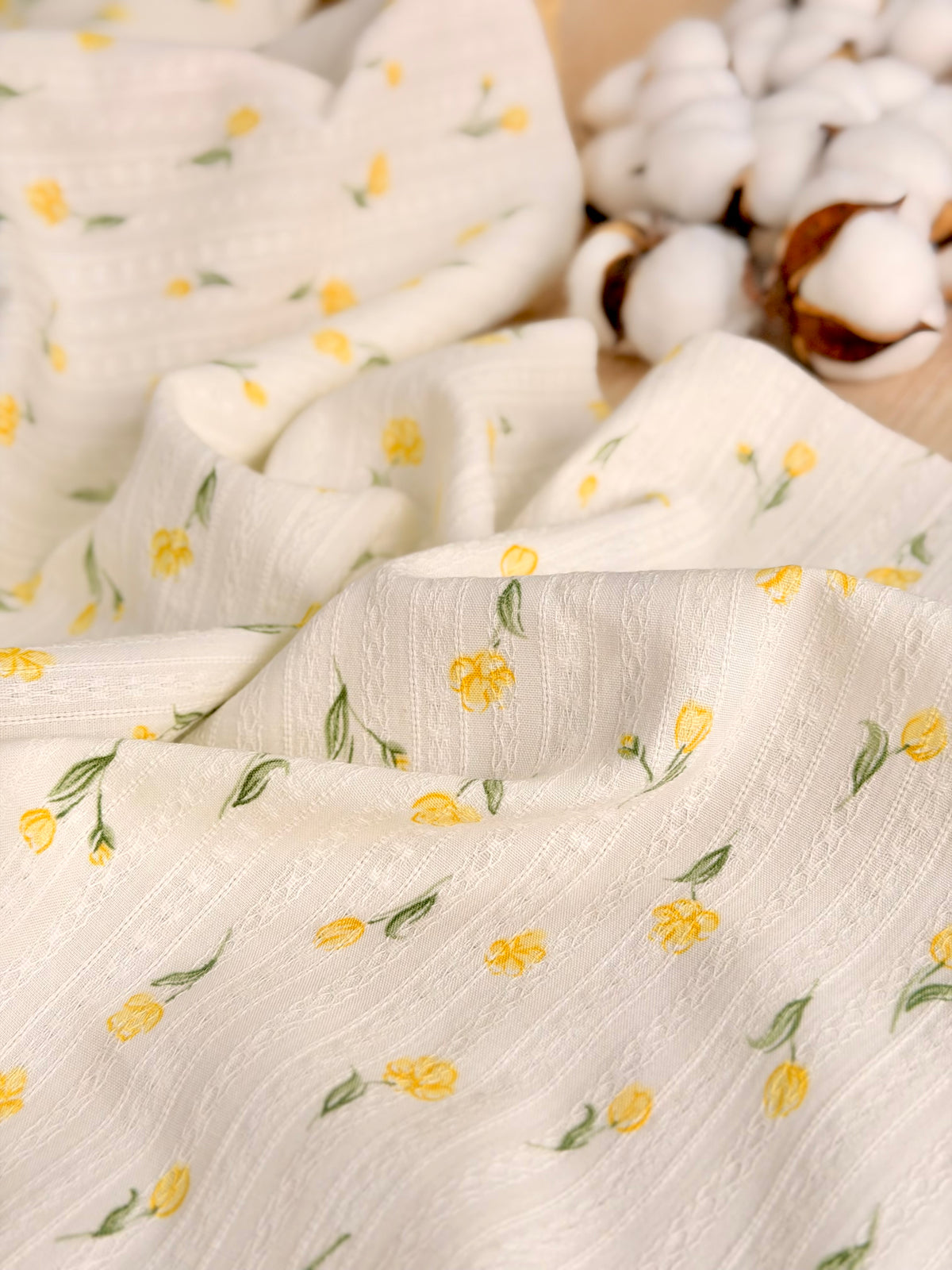 Embroidered Cotton Buttercup