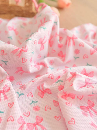 Printed Rib Sweet Bow Garden