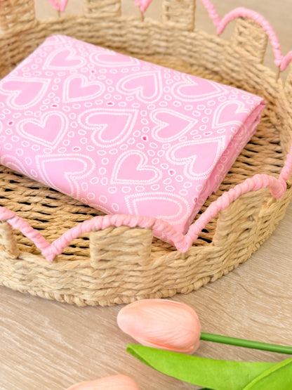 Puff Printed Cotton Bandana Hearts