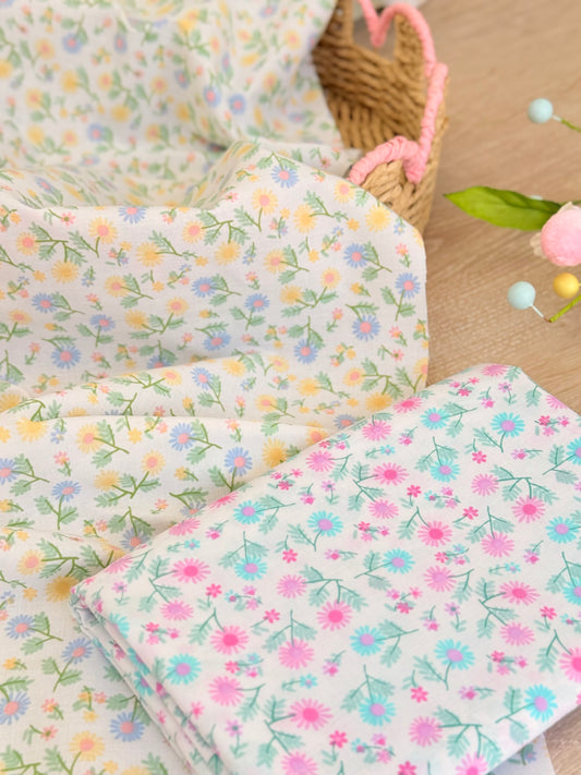 Printed Cotton Pastel Meadow
