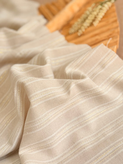 Artisanal Linen Lurex Stripes