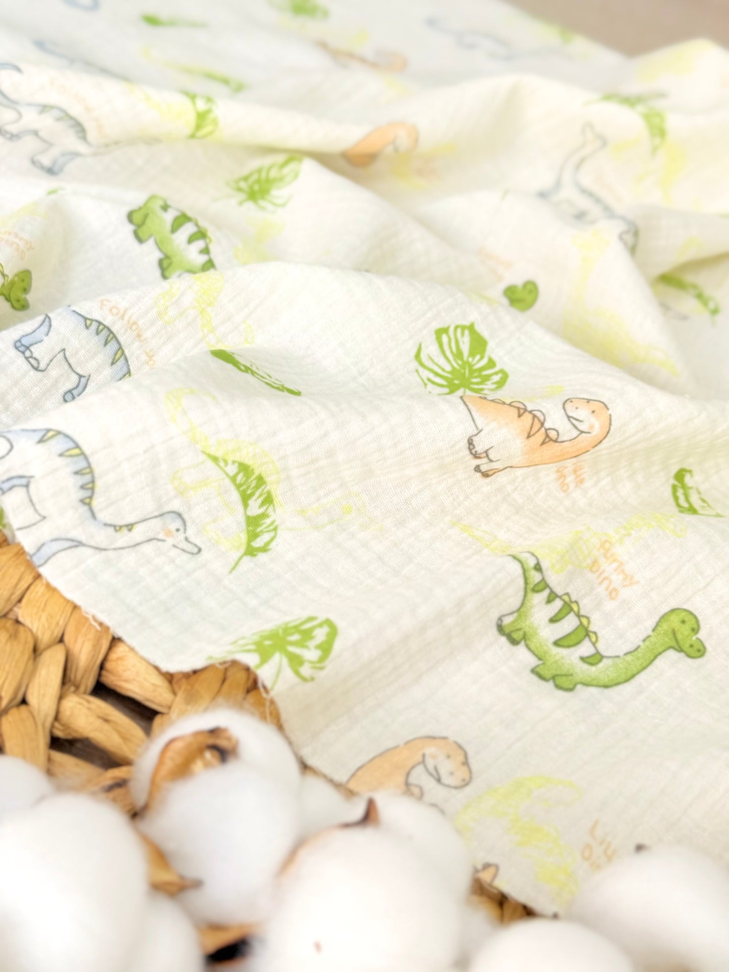 Muselina Little Dinos