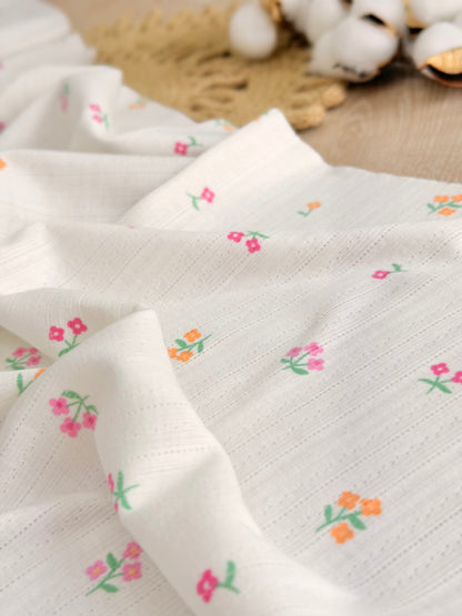 Printed Cotton Jersey Wildflower Sprinkle