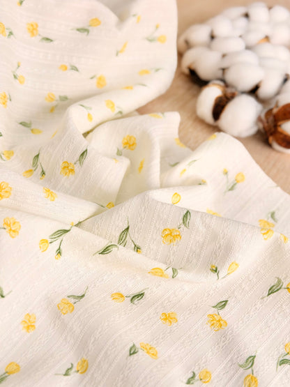 Embroidered Cotton Buttercup