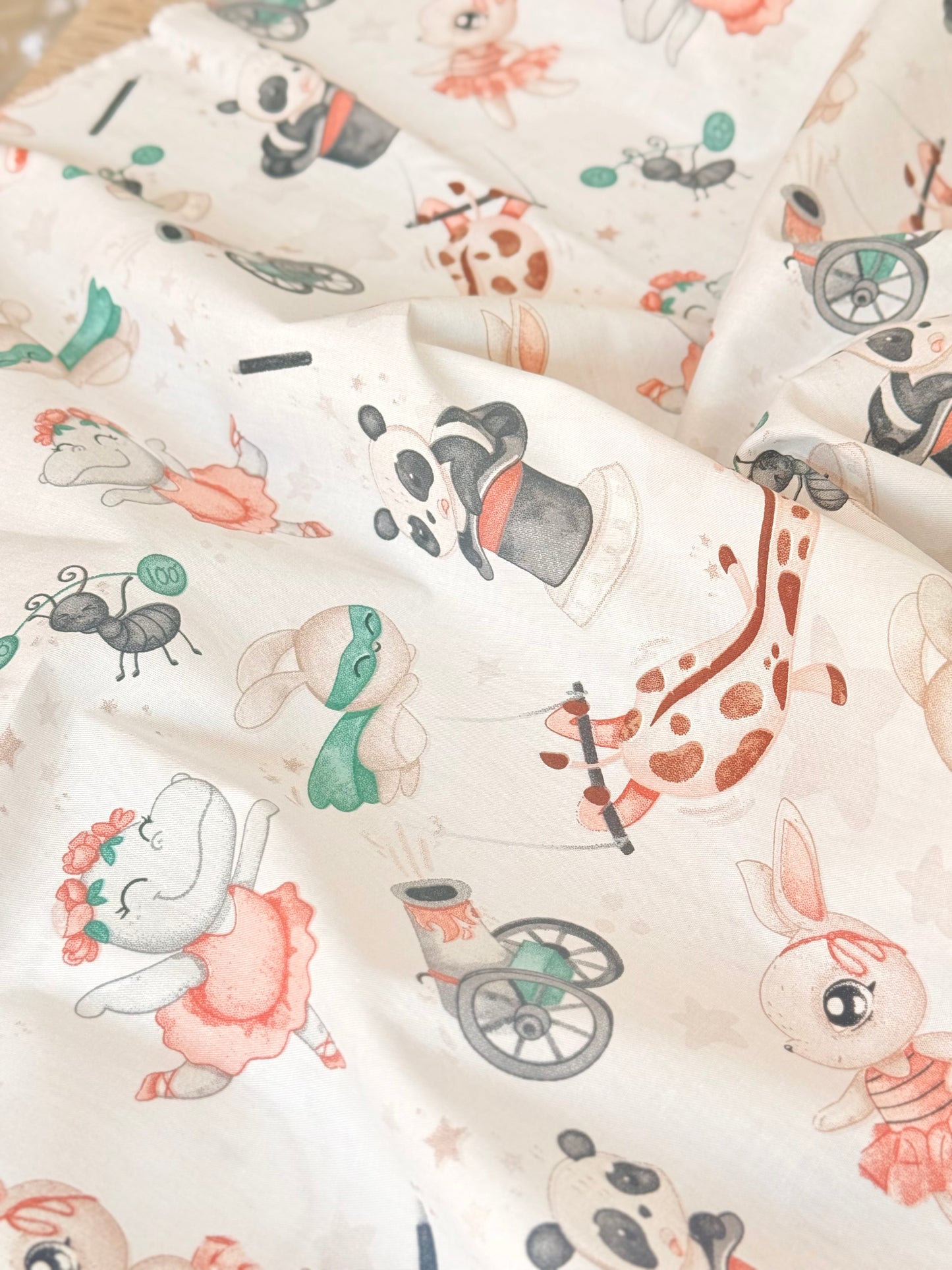 Cotton Twill Playful Circus