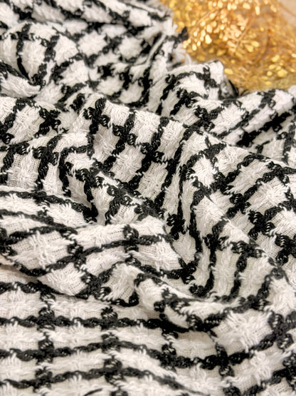 Tweed Monochrome Grid