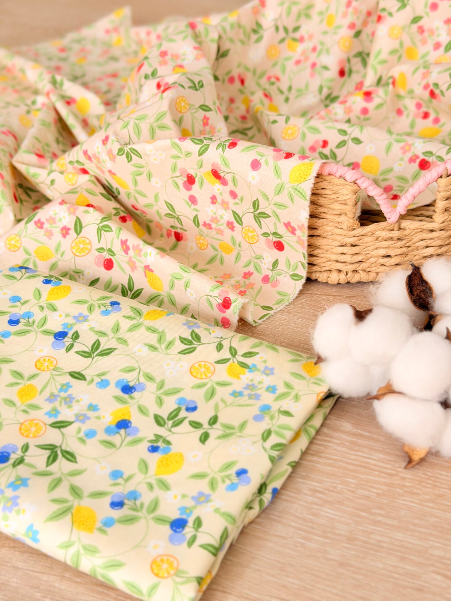 Cotton Twill Citrus Garden
