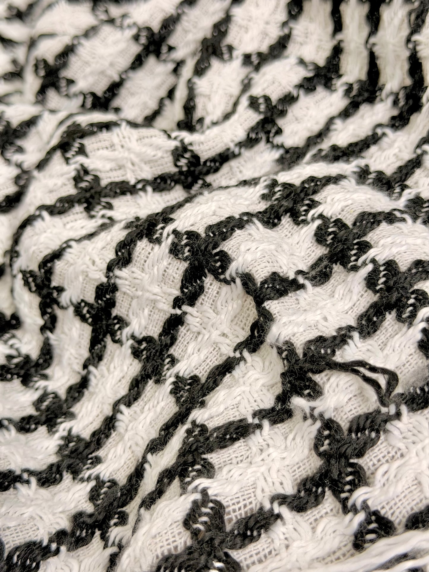 Tweed Monochrome Grid