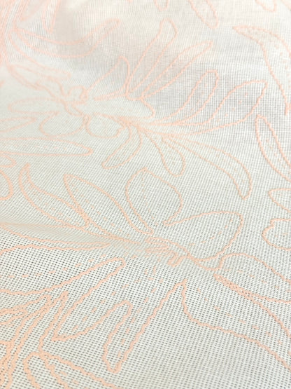 Artisanal Printed Linen Quiet Embroidery