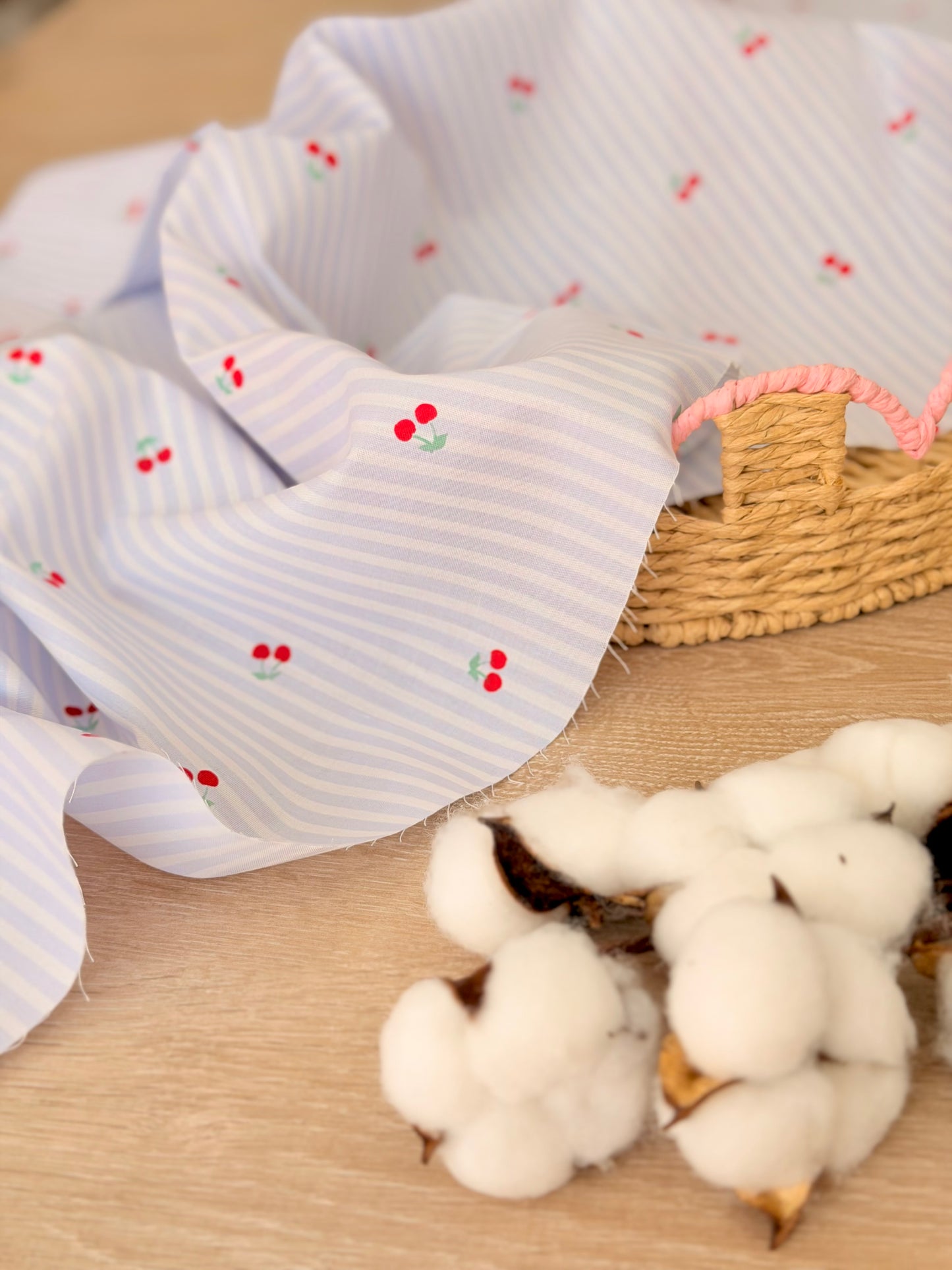 Printed Cotton Cherry Lane