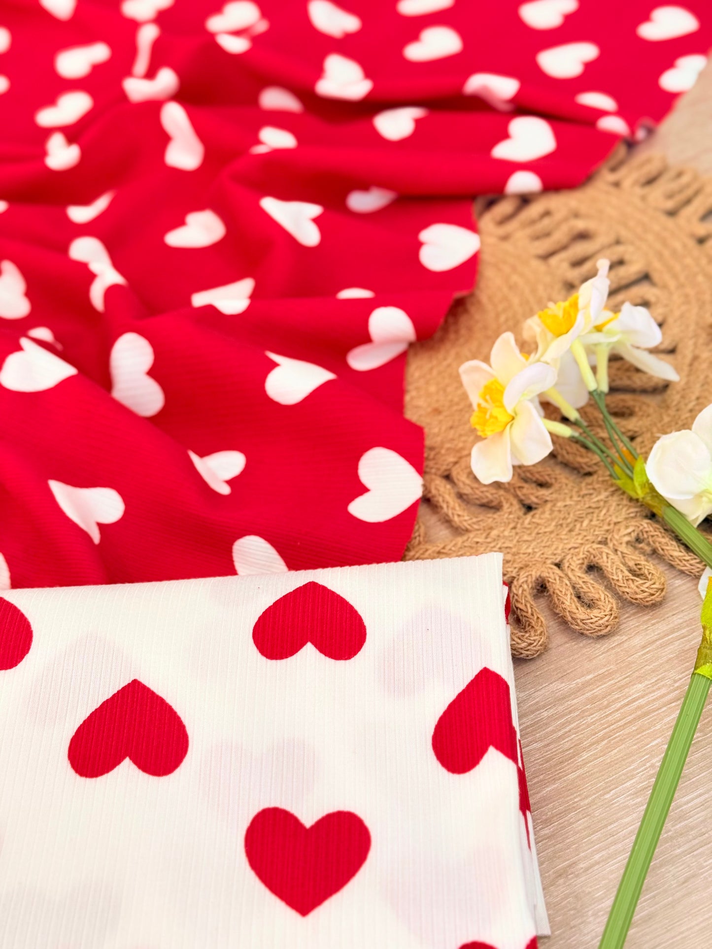 Printed Rib Sweet Valentine
