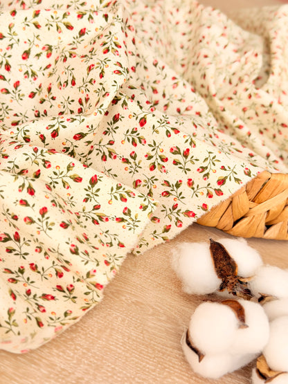 Cotton Twill Rosebud Garden