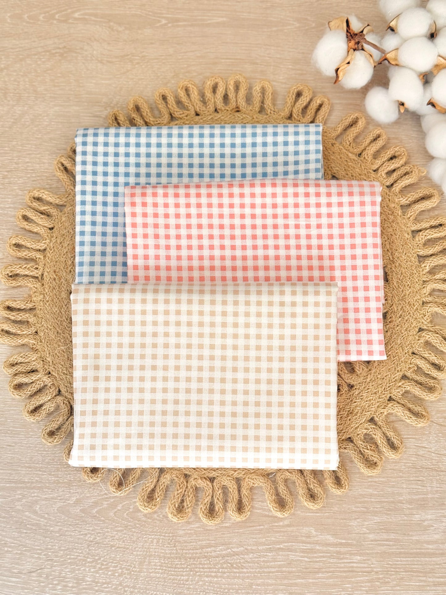Cotton Twill Pastel Vichy