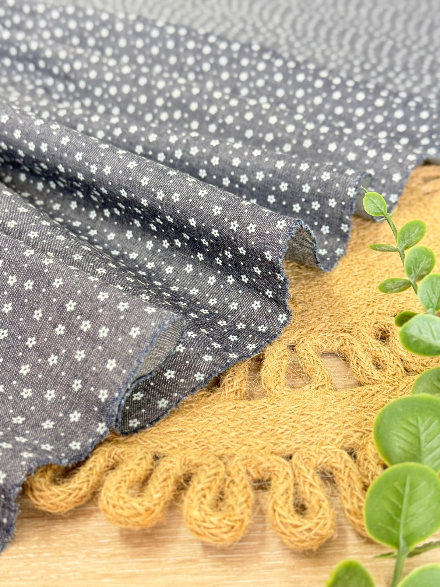 Printed Denim Midnight Ditsy