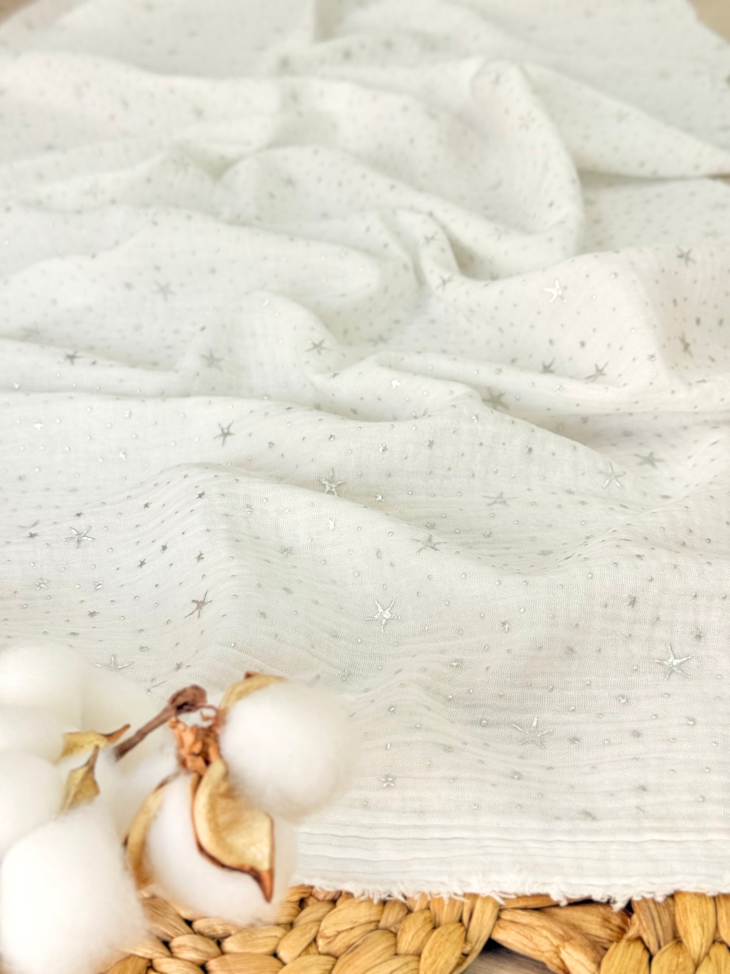 Muselina Silver Stardust