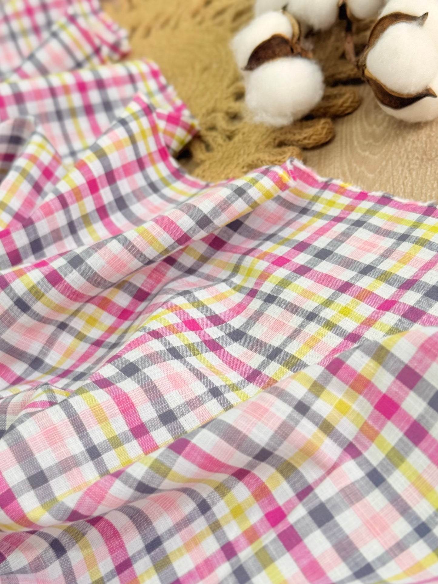 Printed Cotton Checks 23