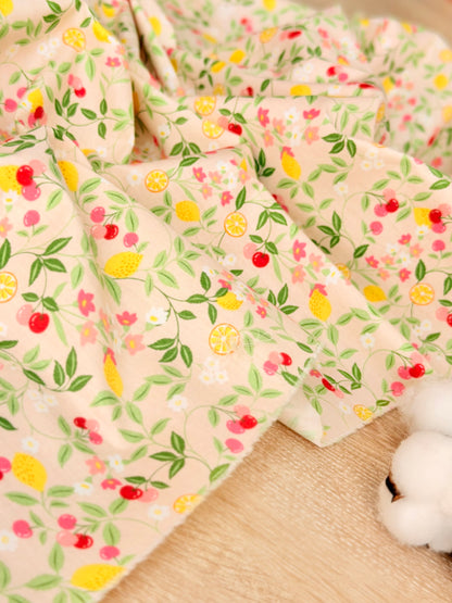 Cotton Twill Citrus Garden