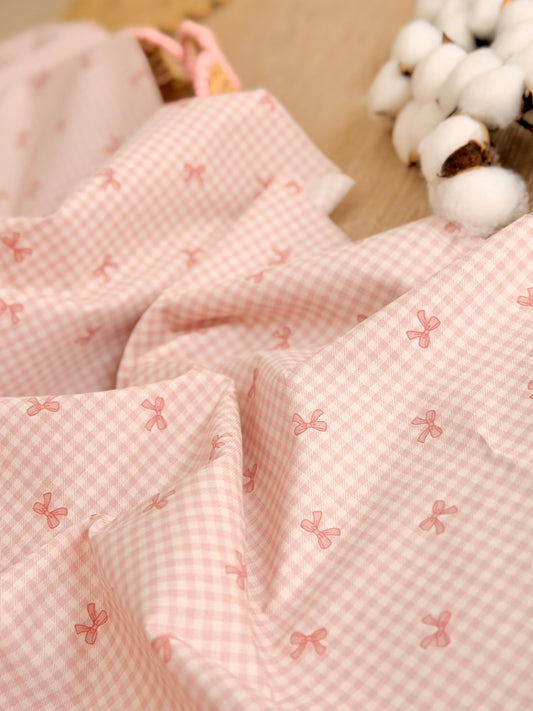 Cotton Twill Bow Vichy