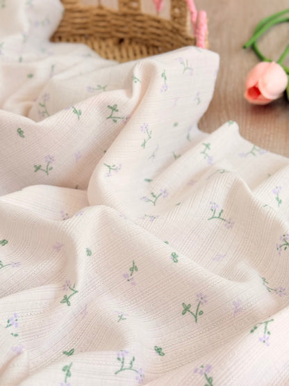 Printed Cotton Jersey Petite Meadow