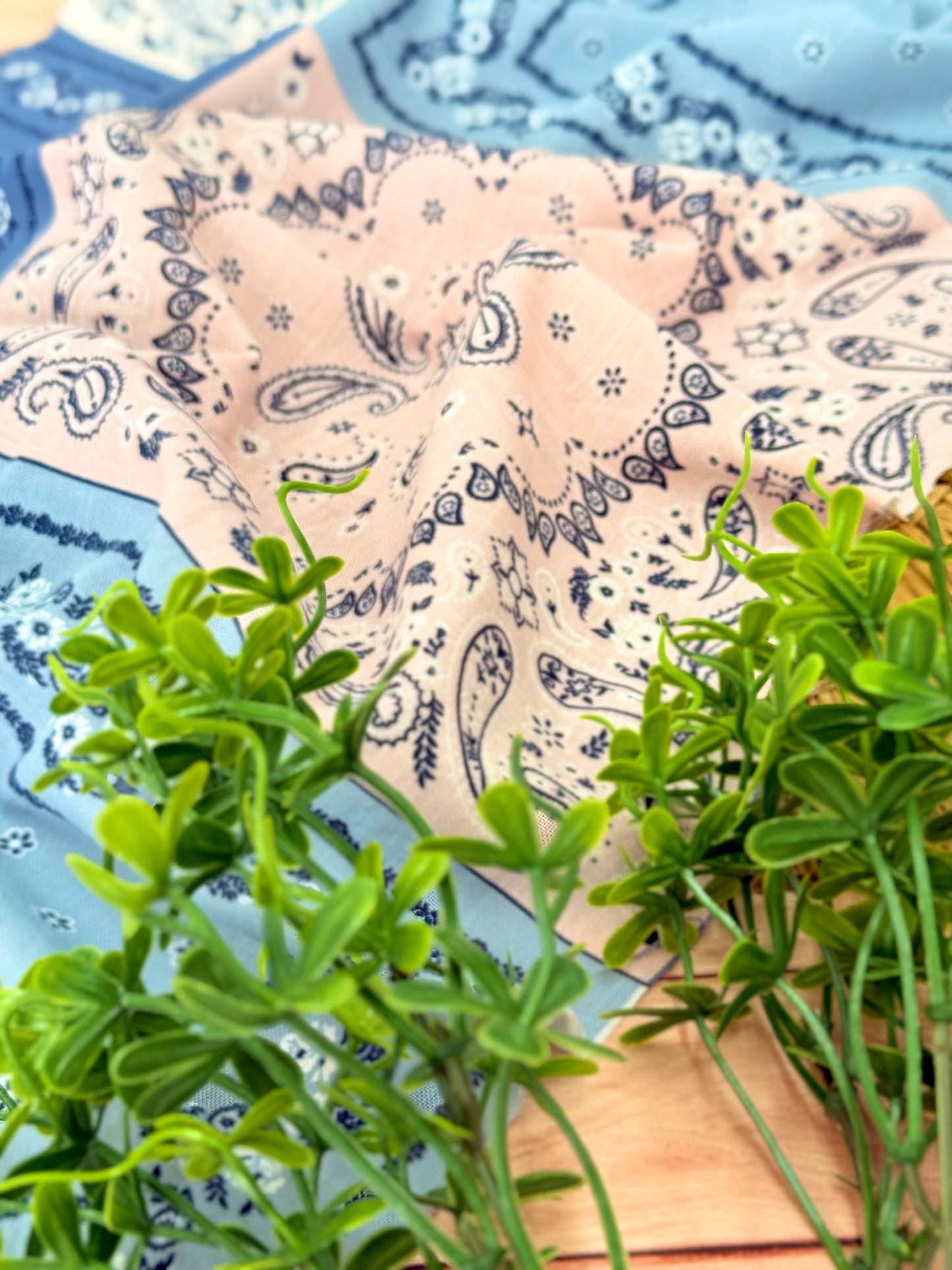 Printed Linen Bandana Bloom