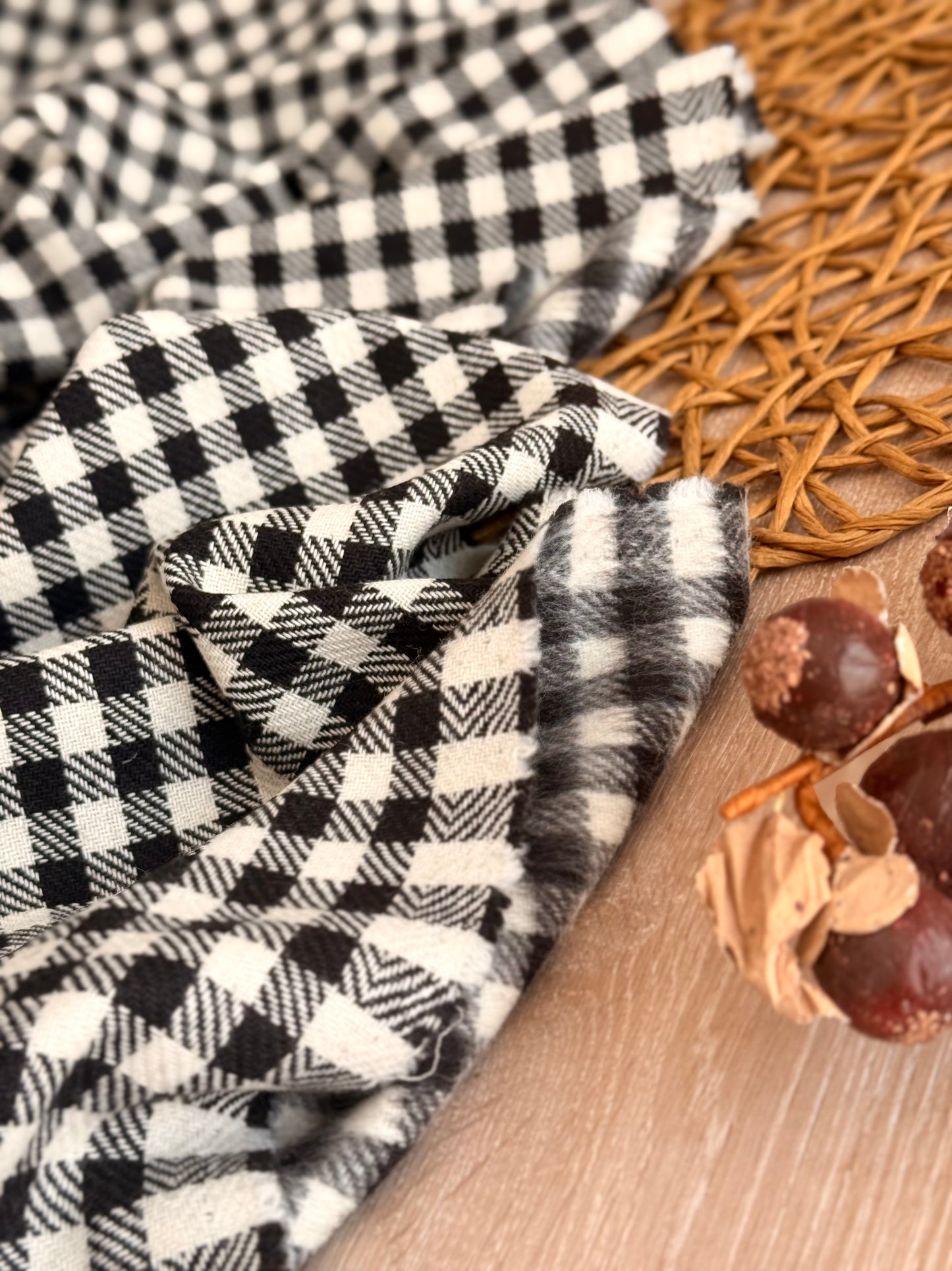 Paño de Lana Classic Gingham Noir
