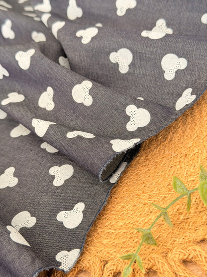 Printed Denim Mini Mouse