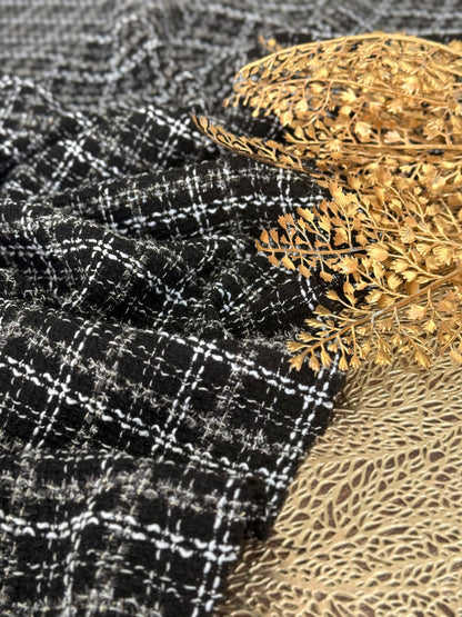 Tweed Check Noir