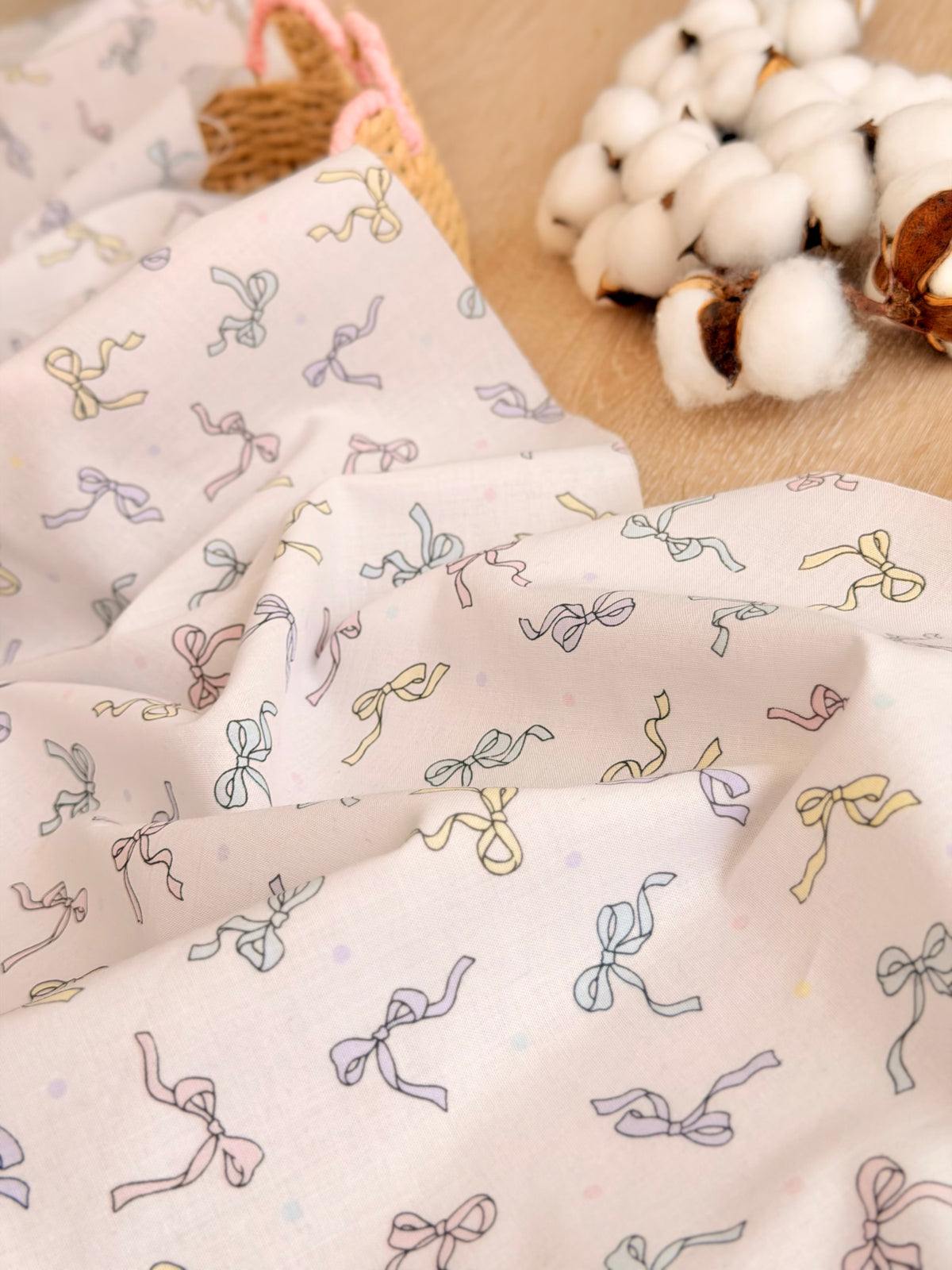 Printed Cotton Pastel Ribbons