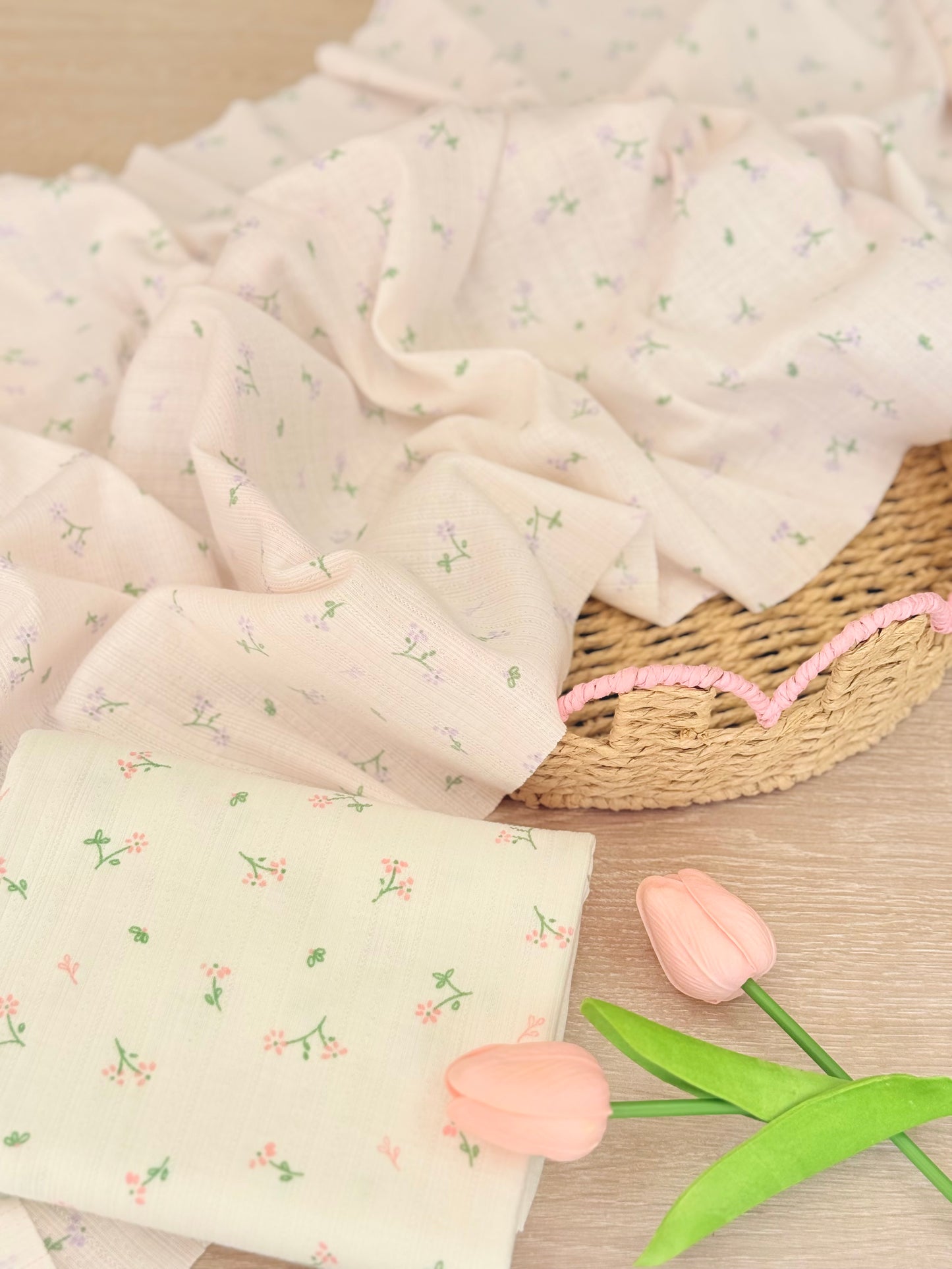 Printed Cotton Jersey Petite Meadow