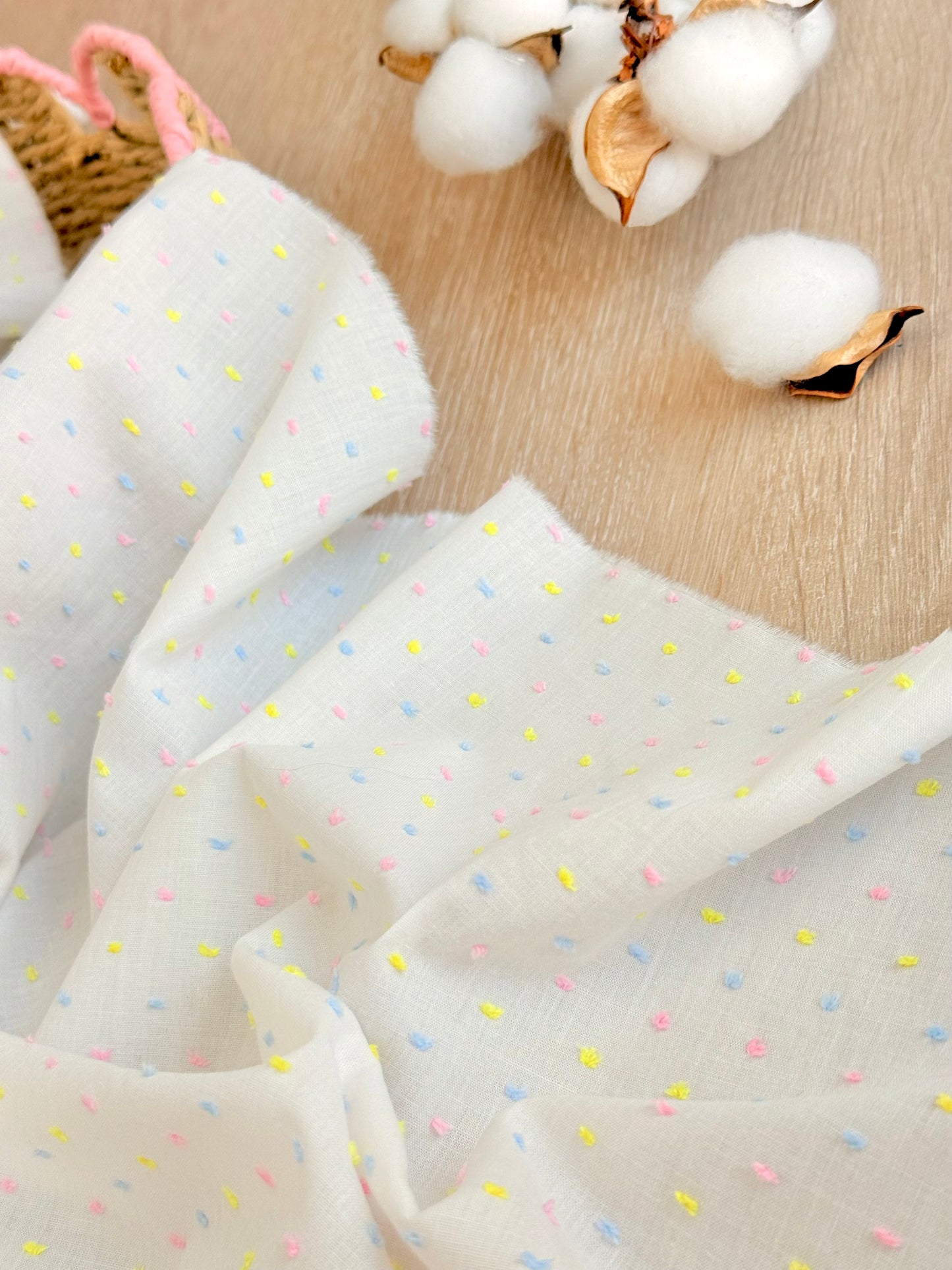 Plumeti Cotton Candy Dots | Algodón Plumeti