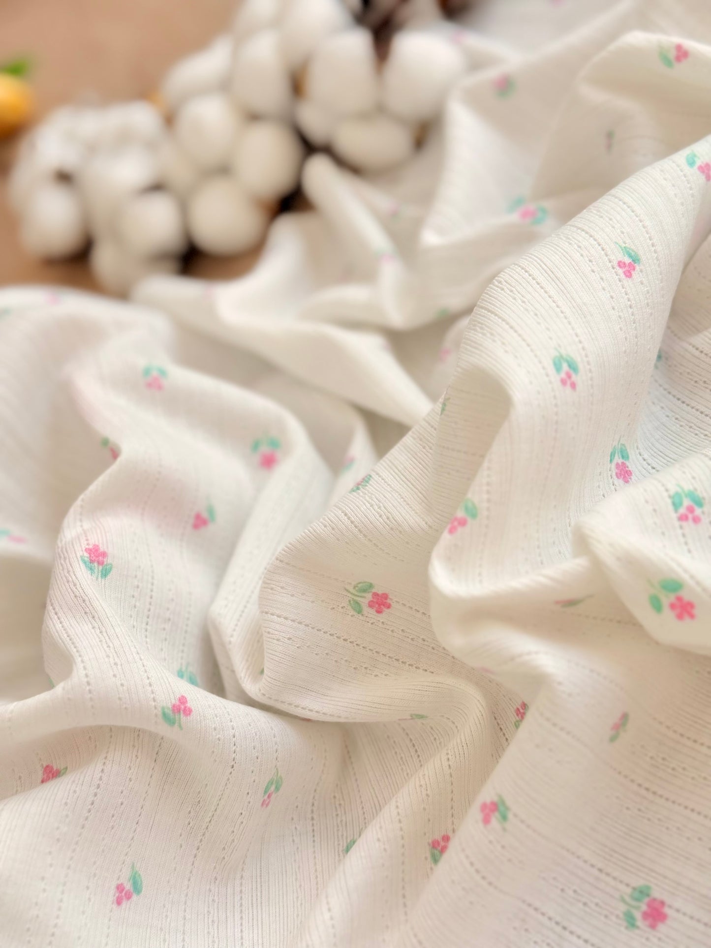 Printed Cotton Jersey Petite Bloom